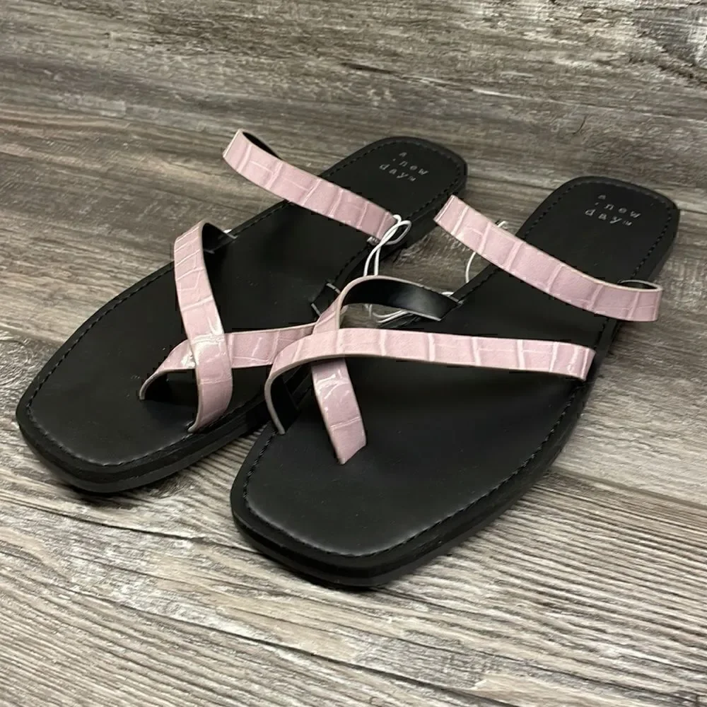 Women's Felicity Cross Strap Sandals - A New Day